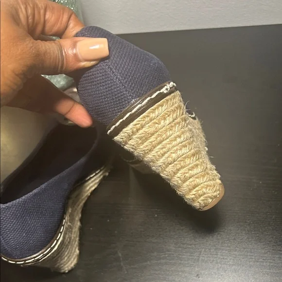 Tory Burch Dark Blue Espadrille Wedges…send me offers!! - Picture 6 of 8